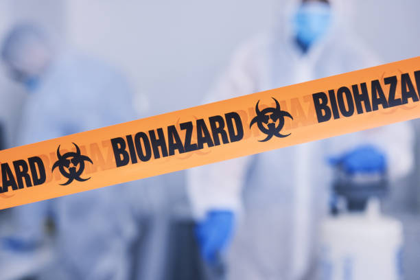 Professional Biohazard technician working in Gray, ME